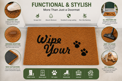 Wipe Your Paws Outdoor Doormat